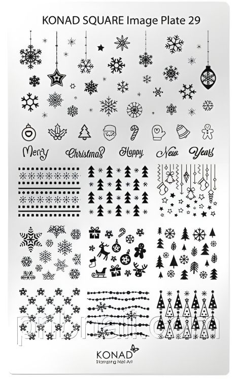 Мініпластику для стемпінгу Konad Image Plate 29 Square