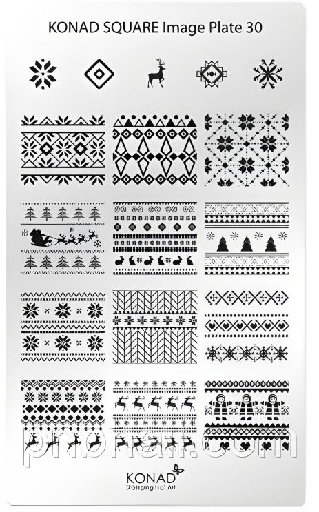 Мініпластина для стемпінгу Konad Square Image Plate 30