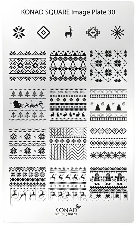 Мініпластина для стемпінгу Konad Square Image Plate 30