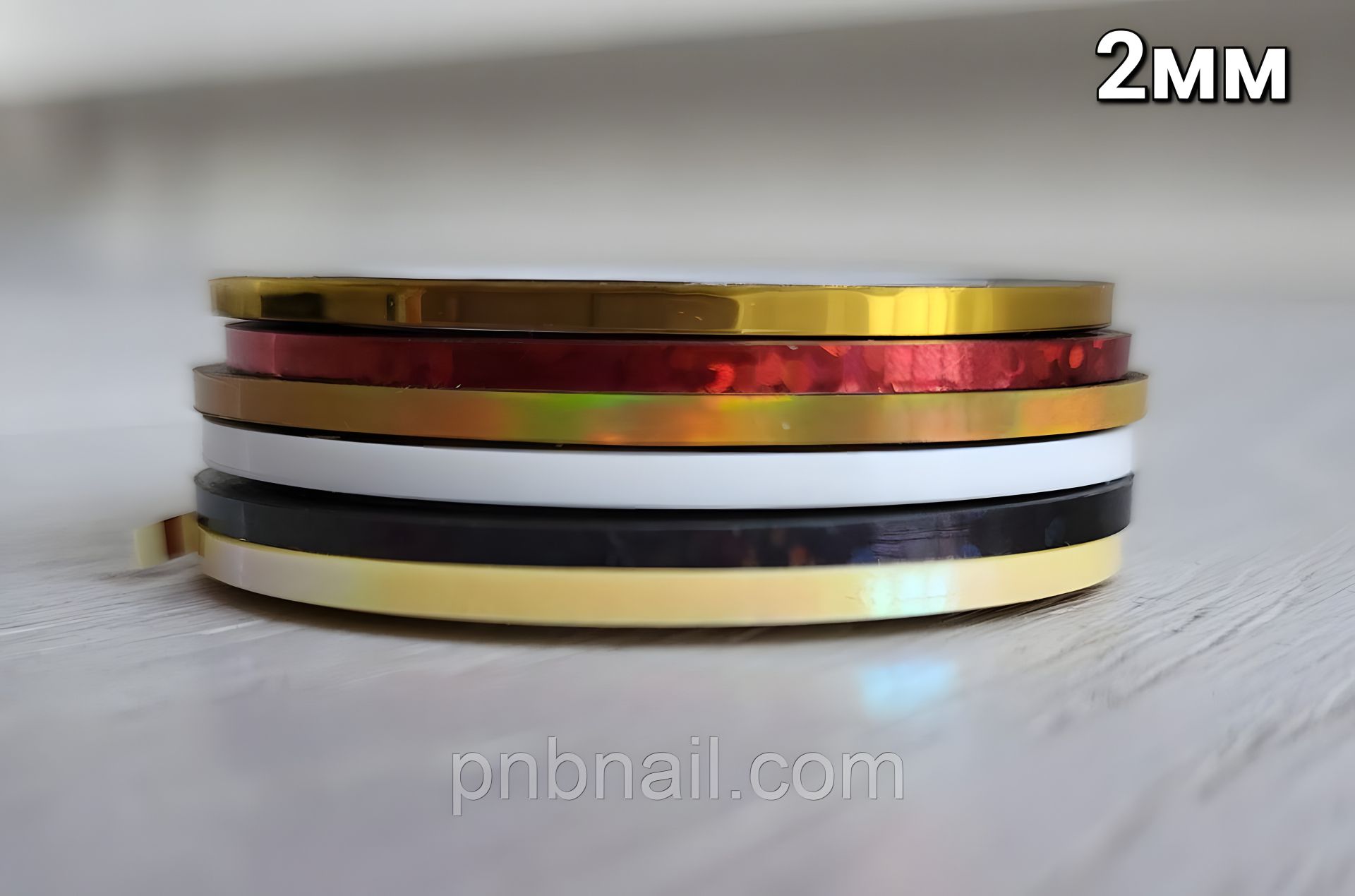 Стрічка для дизайну, біла, 2 мм скотч Стрічка для дизайну, біла, 2 мм скотч