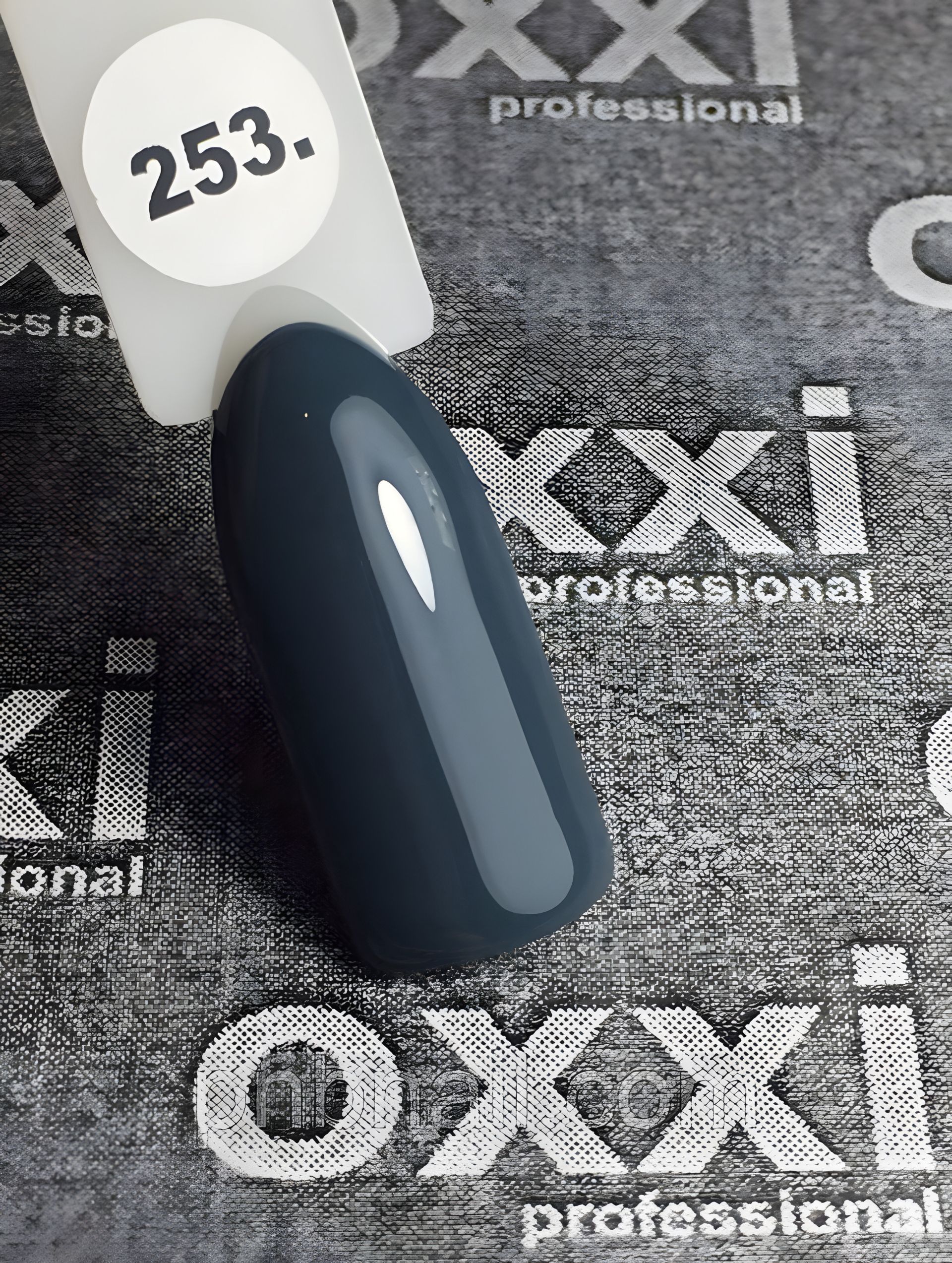 Профессиональный гель-лак OXXI №253 (сірий із зеленим подтоном), 10 мл Профессиональный гель-лак OXXI №253 (сірий із зеленим подтоном), 10 мл