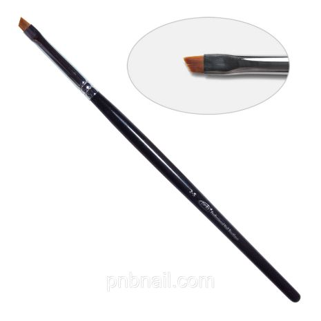 4D. Пензлик для дизайну скошений 2-s PNB, нейлон/Nail Art Brush slant 2-s, nylon
