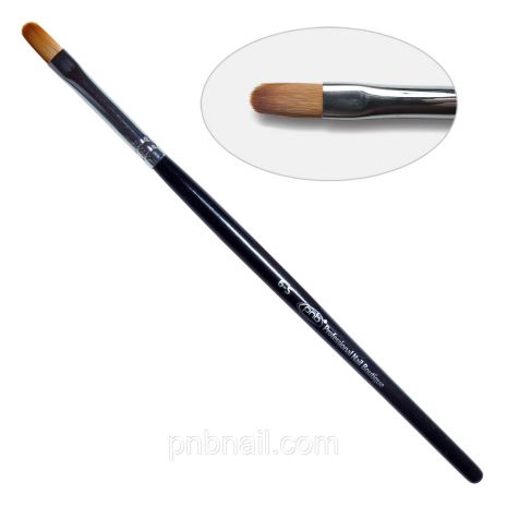 2G. Пензель для гелю овальний 6-s PNB, нейлон/Gel Brush oval 6-s, nylon