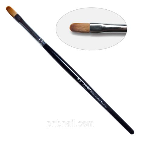 2G. Кисть для геля овальная 6-s PNB, нейлон/Gel Brush oval 6-s, nylon