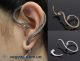 Элегантный кафф клипс на ухо в форме змеи Змея серьга Earcuff Клип каф