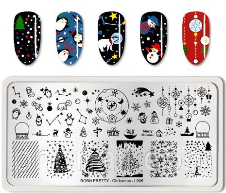 Пластина стемпінгу BORN PRETTY-Christmas-L005