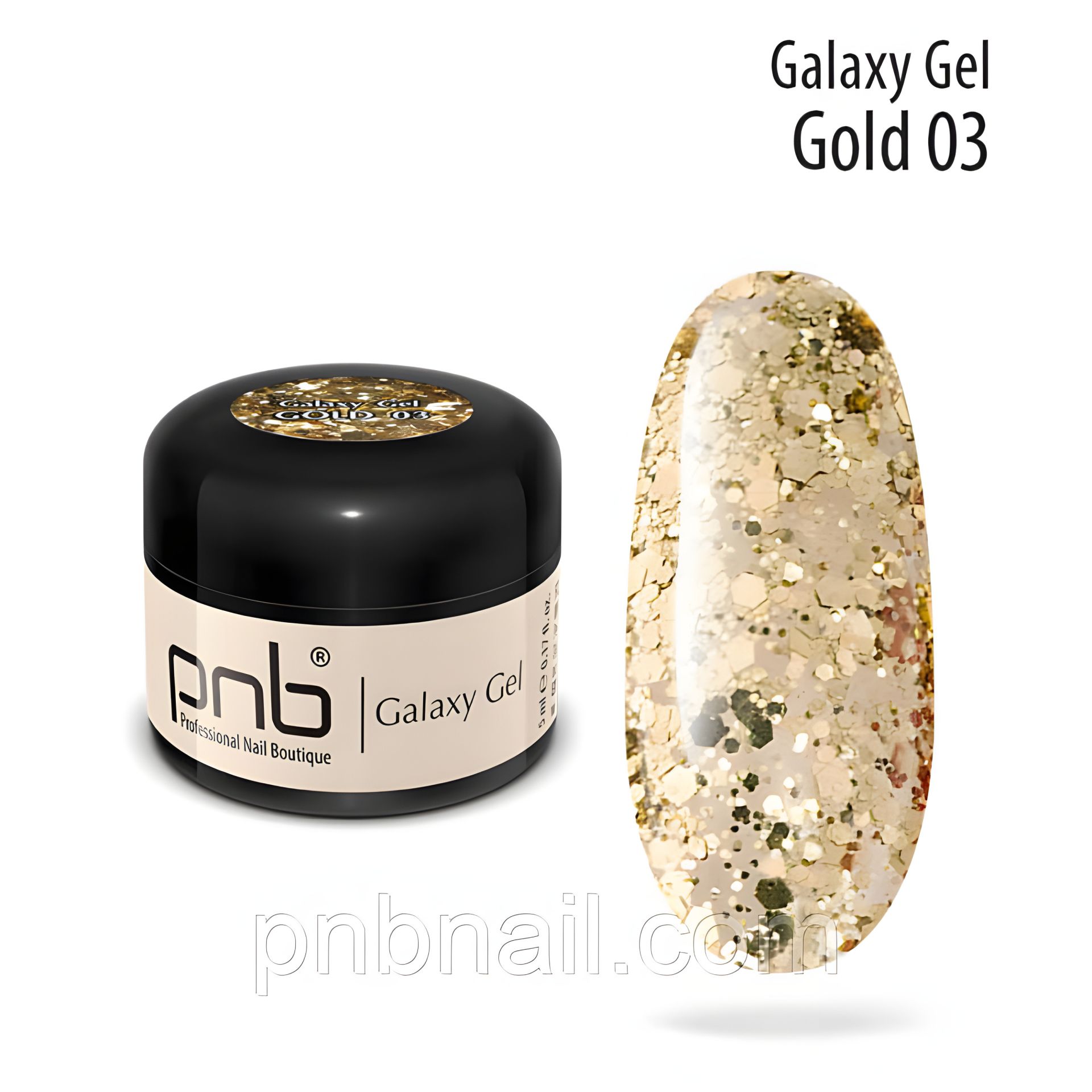 UV/LED GALAXY GEL 03 Gold, 5 ml UV/LED GALAXY GEL 03 Gold, 5 ml