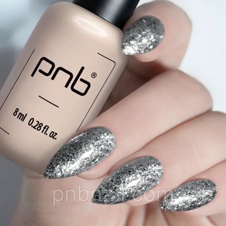 Гель-лак PNB - Silver 185 / 8 мл