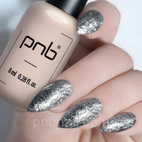 Гель-лак PNB — Silver 185 / 8 мл — Манікюрний Гель-лак PNB — Silver 185 / 8 мл — Манікюрний