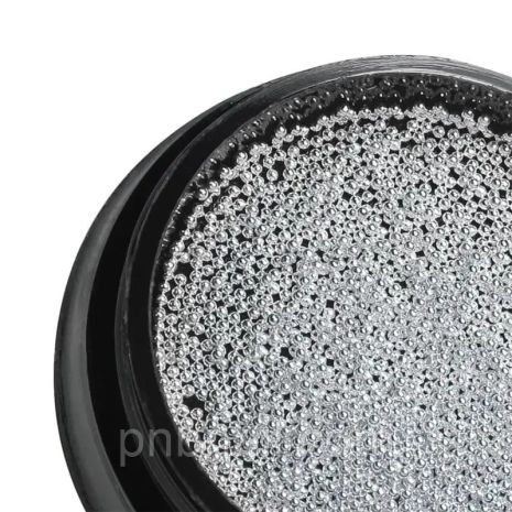 Бульонки металлические / Metal Beads PNB Silver / 0,6 мм