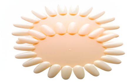 Розово-персиковая палитра "ромашка" на 20 лепестков