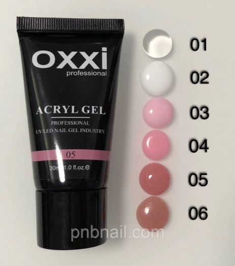 Acryl-Gel OXXI professional, 60 мл ( кольори 01,02,03,04,05,06 )