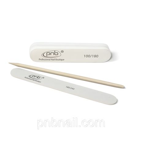 Маникюрный набор индивидуальный PNB (мини-пилка + мини-баф + апельсиновая палочка) Маникюрный набор индивидуальный PNB (мини-пилка + мини-баф + апельсиновая палочка)