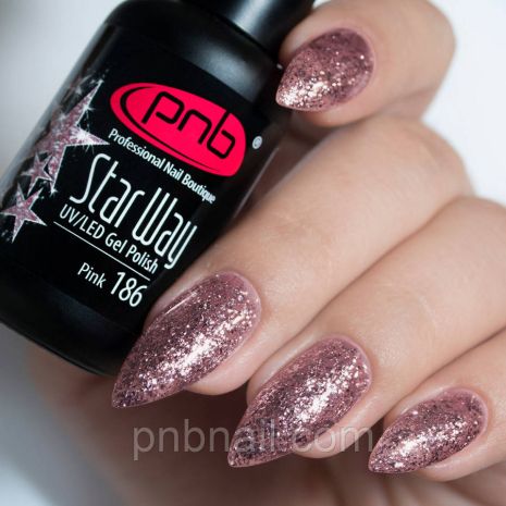 Гель-лак PNB - Pink 186 / 8 мл