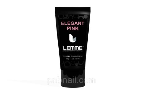 Poly gel Lemme Elegant Pink — молочно-рожевий, 30 мл