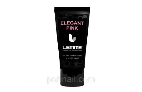 Poly gel Lemme Elegant Pink — молочно-рожевий колір, 30 мл