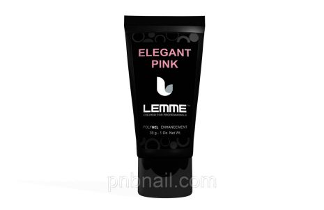 Poly gel Lemme Elegant Pink — молочно-рожевий, 30 мл