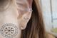 Каф кліпс на вухо Зірочка зірка Star кристал Елегантний Панк сережки Earcuff Кліп-каф сережки