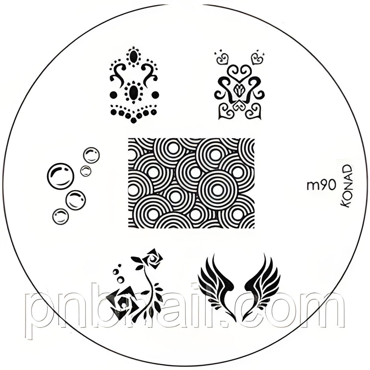 Трафарет для стемпинга Конад М 90 Трафарет для стемпинга Конад М 90