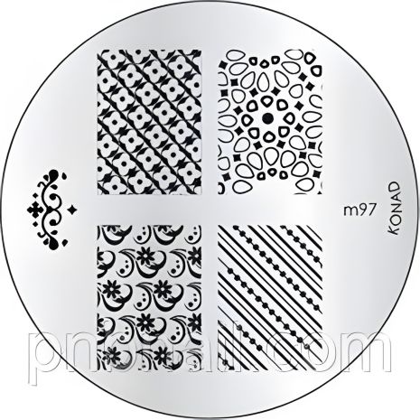 Круг для стемпинга Конад (трафарет) M 97