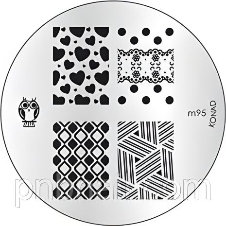 Шаблон для стемпинга Конад (трафарет) М 95