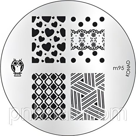 Шаблон для стемпинга Конад (трафарет) М 95