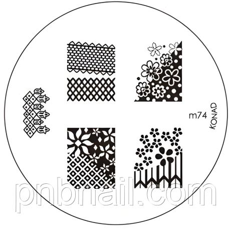 Трафарет для стемпинга Конад (диск) М 74