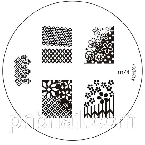 Трафарет для стемпинга Конад (диск) М 74