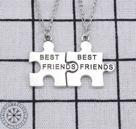 Парні кулони для друзів BEST FRIENDS пазли найкращі друзі