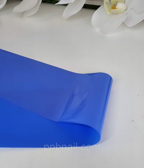 Матова фольга для дизайну нігтів, блакитна 5 см*1 м Матова фольга для дизайну нігтів, блакитна 5 см*1 м