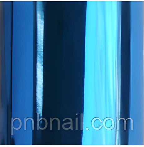 Фольга для дизайна ногтей, синяя (10 см x 0,5 м) Фольга для дизайна ногтей, синяя (10 см x 0,5 м)