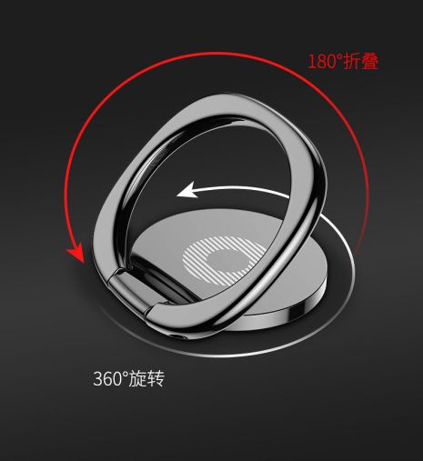 Попсокет держатель для телефона черного цвета Унисекс на палец PopSocket