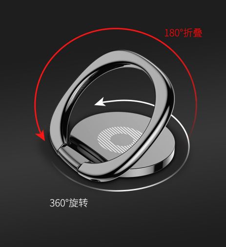 Попсокет держатель для телефона черного цвета Унисекс на палец PopSocket