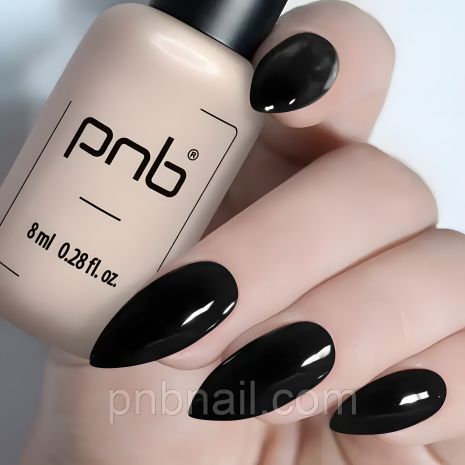 Гель-лак PNB Dark Black 023, 8 мл Гель-лак PNB Dark Black 023, 8 мл