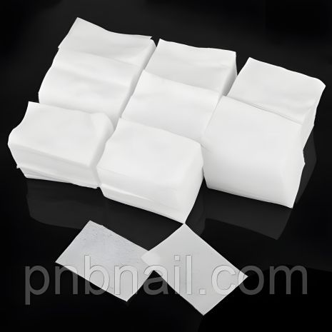 Безворсові серветки для манікюра, білі / 6x4 см. Безворсові серветки для манікюра, білі / 6x4 см.