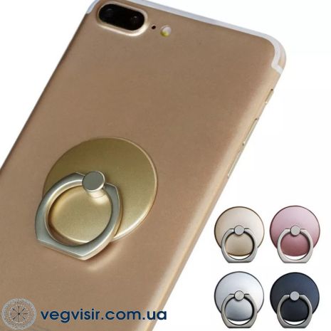 Держатель для телефона Попсокет в форме круга круг Унисекс на палец PopSocket