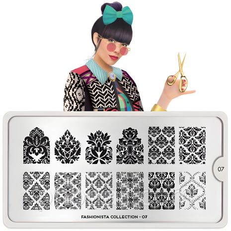 Fashionista Plate Collection 07 - трафарет для стемпинга