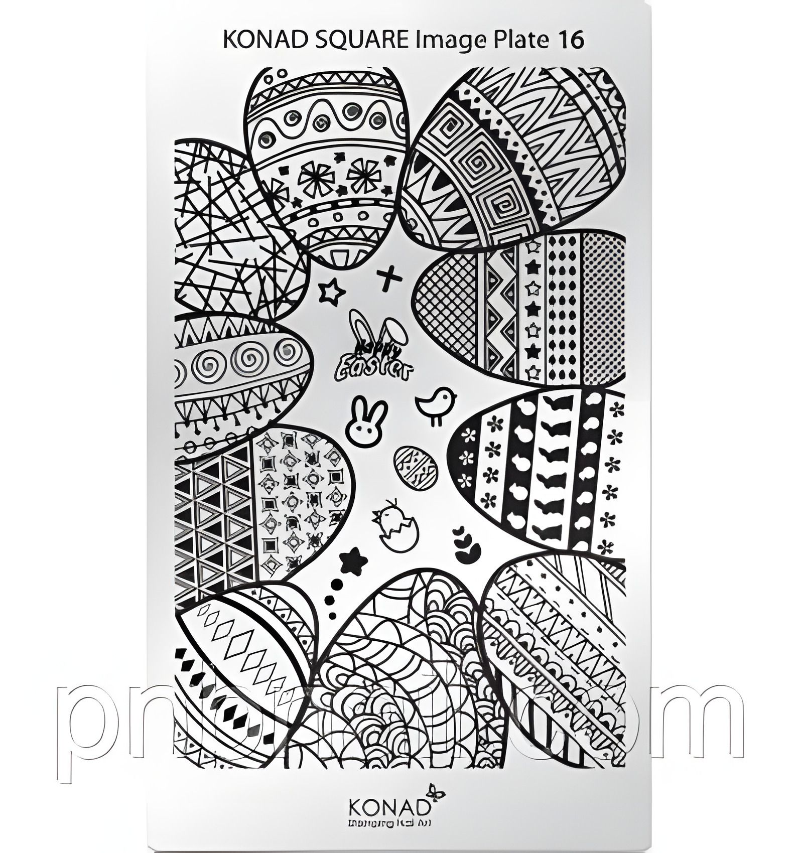 Мініпластику для стемпінгу Konad Square Image Plate 16 Мініпластику для стемпінгу Konad Square Image Plate 16