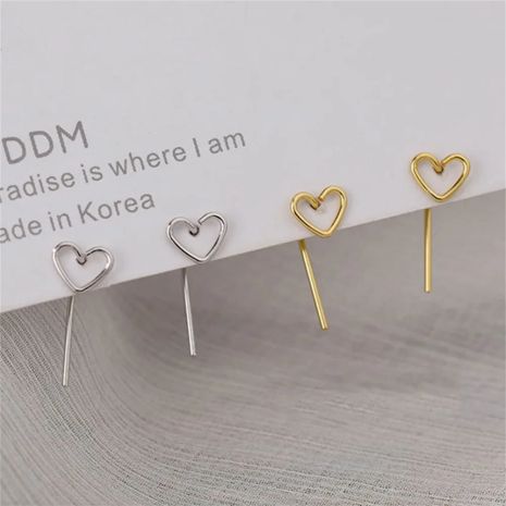 Серьги Hearts сердца в форме сердца сердечки золотистые