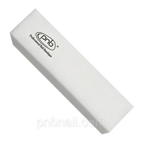 Прямоугольный баф-брусок для ногтей PNB 180/180 White Прямоугольный баф-брусок для ногтей PNB 180/180 White