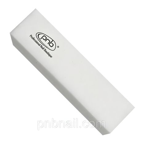 Прямоугольный баф-брусок для ногтей PNB 180/180 White