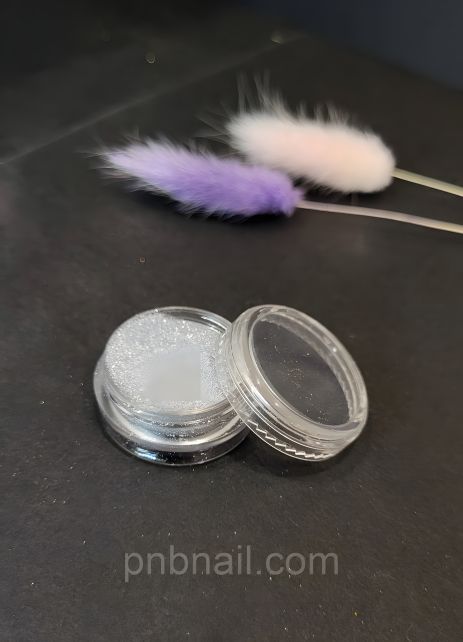 Серебряная глиттерная пудра-песок / 3 гр.