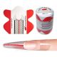 Форми для моделювання прозорі (PVC-пластик) / Clear-Pro Nail Forms PNB / 100 шт Форми для моделювання прозорі (PVC-пластик) / Clear-Pro Nail Forms PNB / 100 шт