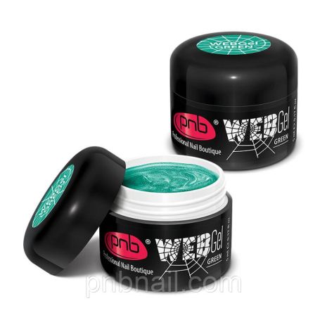 Гель-павутинка PNB, зелений — UV/LED WebGel Green, 5 ml