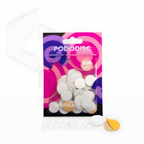 Сменные файлы для педикюрного диска Refill Pads S (80/100/180/240/320 грит), 50 шт/уп (320)