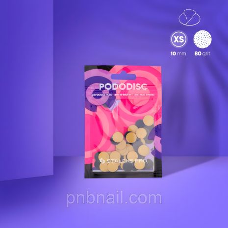 Набор сменных файлов для педикюрных дисков Staleks Pro Expert XS (180 грит), 50 шт