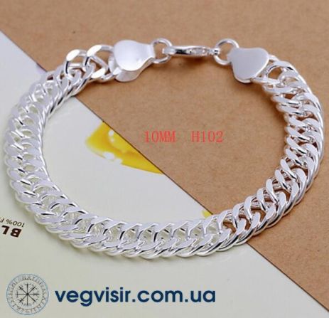МУжской браслет толстая цепь стерлинговое серебро 925 проба тиффани tiffany