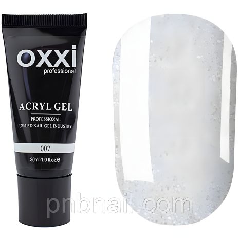 Acryl-Gel OXXI professional 07 (молочний із шиммером), 30 мл