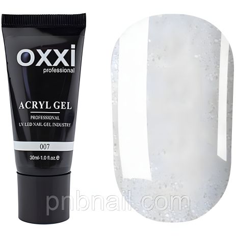 Acryl-Gel OXXI professional 07 (молочний із шиммером), 30 мл