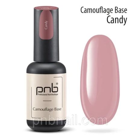Камуфлювальна база/UV/LED CAMOUFLAGE BASE PNB, CANDY/8 мл
